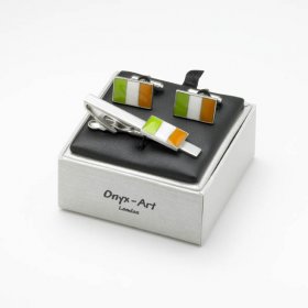 Tie Bar / Cufflink Set - Irish Flag